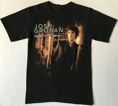 JOSH GROBAN Straight To You Tour 2011 Black T-Shirt - Image 1 of 4