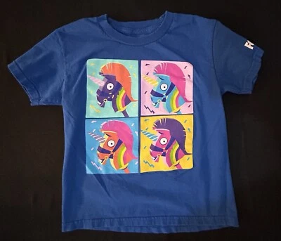 Fortnite Rainbow Unicorns T-Shirt Size 8 Foto 1 de 4