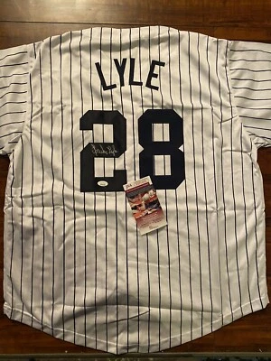 Sparky Lyle Autographed/Signed New York Yankees Jersey JSA COA New Xl - Image 1 of 3