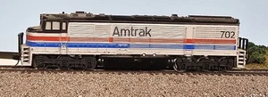 N Scale - Minitrix - 2010 - Locomotive, Diesel, GE U30C - Amtrak - 702 - DC - Picture 1 of 8