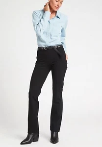 Betabrand Black Classic Slim Straight   Leg Yoga Dress Pants Size S  Long 28X33 - Picture 1 of 10