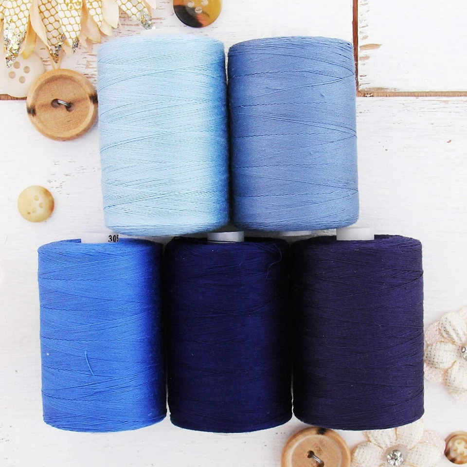 100% Cotton Thread Sets |1000M Quilting Sewing | Long Staple | 50/3 Wt | 28 Sets - Image 1 of 4