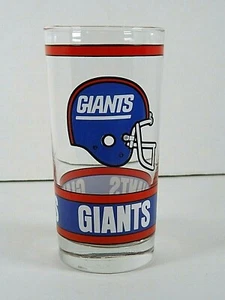New York Giants NFL Glas Retro Style Helm Rot Weiß Blau Trinken 5,5" - Bild 1 von 6