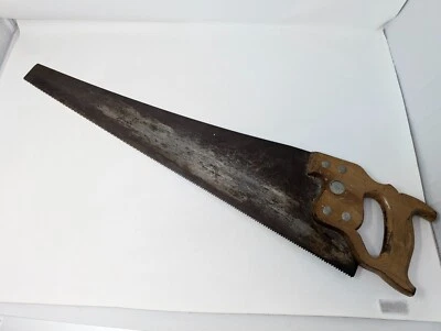 Vintage Antique E.C. ATKINS & Co. No. 51, Silver Steel Hand Saw 10 TPI 26" - Image 1 of 4