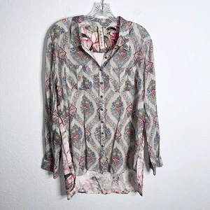 Aratta Silent Journey Tunika Top Damen Medium bestickt Blumen Boho U - Bild 1 von 9