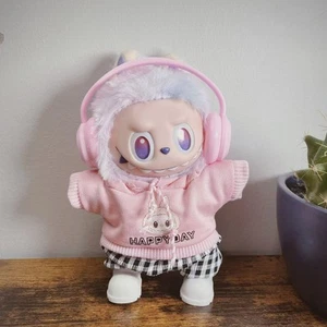 POP MART LABUBU Conjunto de Ropa Rosa Deportes Sudadera Pantalones para Monstruos Peluche 5 Piezas - Imagen 1 de 9