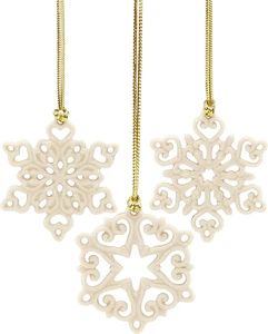 888922 Mini Snowflake 3-Piece Ornament Set, Christmas - Bild 1 von 12