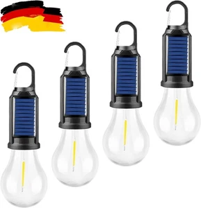 Solar Zelt Lichter Wiederaufladbar Geführt Camping Laterne Hängende Glühbirnen - Bild 1 von 10