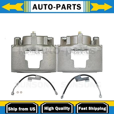 Pinza de freno delantera con mangueras lado conductor pasajero se adapta a Chevrolet C3500 Foto 1 de 4