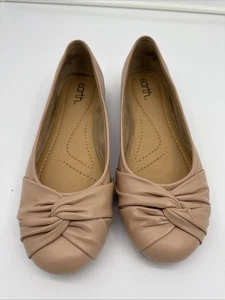 Earth Shoes Jacci Ballet Flats Women's Size 9.5M Brown Leather Slip-On - Picture 1 of 7