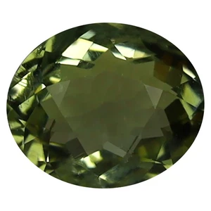 0,76 ct Hervorragender Ovalschliff (7 x 6 mm) Mosambik grüner Turmalin Edelstein - Bild 1 von 1