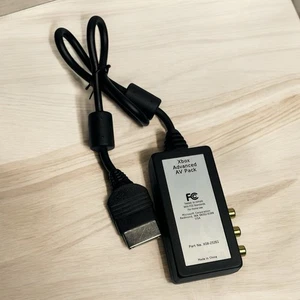 Microsoft Original Xbox Advanced AV Pack X08 25261 Audio Video OEM Adapter - Picture 1 of 8