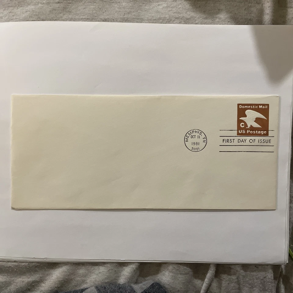 1981 Domestic C Rate Postal Envelope FDC Memphis TN - Image 1 of 1