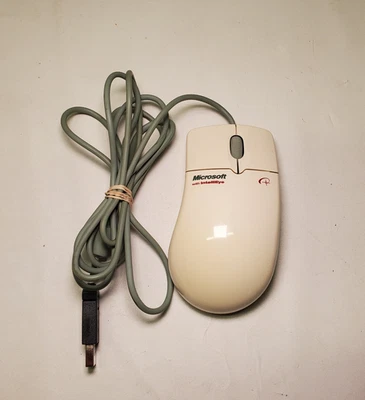 Rare Microsoft IntelliMouse w/IntelliEye 1.0 USB PS/2 Compatible X04-91790 - Image 1 of 4