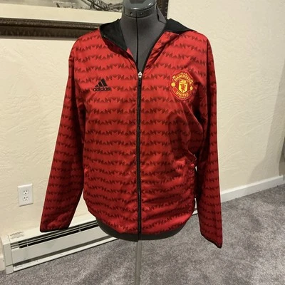 Chaqueta cortavientos forrada Manchester United 2015/2016 Adidas fútbol talla M Footba Foto 1 de 4