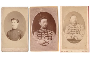 Carriere Militaire Cavalerie Dragons & Chasseurs à cheval Lot 3 Photo CDV - Imagen 1 de 7