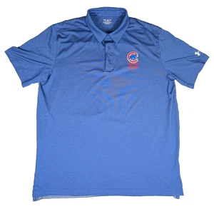 Cubs Bear | Under Armour | Blue | Mens | Performance Polo Shirt | XL - Picture 1 of 8