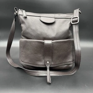 TODS BROWN LEATHER ADJUSTABLE CROSSBODY BAG/PURSE - Picture 1 of 17