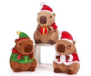 Capybara Kuscheltier Weihnachten Stofftier Super Weich 24 cm Neu Auswahl - Bild 1 von 4