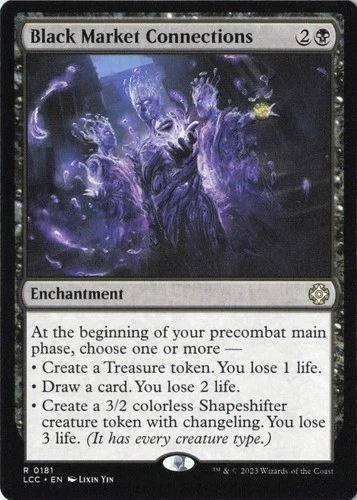 MTG ~ Black Market Connections ~ The Lost Caverns of Ixalan Commander ~ NM - Image 1 of 1