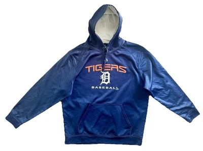 Sudadera con capucha Detroit Tigers Majestic Therma Base 2009 para hombre XL MLB azul marino Foto 1 de 4