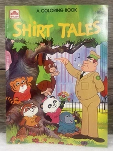 1983 Shirt Tales Coloring Book Hallmark Cards Golden Book Unused Vintage - Picture 1 of 20