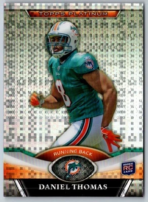 2011 Topps Platinum Daniel Thomas #44 Miami Dolphins Football Card - Image 1 of 2