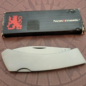 Normark Swede Lockback Knife USA Stainless Steel Handle & Blade 4.5" Closed - Picture 1 of 8