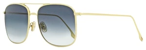 Victoria Beckham Square Sunglasses VB202S 701 Gold 59mm - Picture 1 of 2