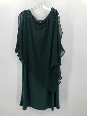 Pre-Owned Ignite Evenings Green Size 18W Knee Length Short Sleeve Dress - Image 1 of 3