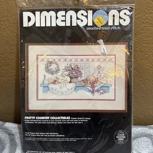 Dimensions Counted Cross Stitch Kit 1988 Pretty Country Collectibles #3664 - Bild 1 von 4