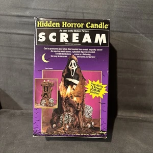 Vintage 97 Original Scream Movie Melting Ghostface Stalker Hidden Horror Candle - Picture 1 of 2