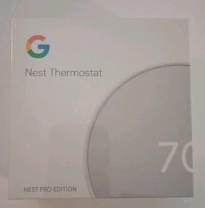 Google Nest Thermostat Pro Edition G4CVZ Heat Cool Smart Home 24 V System - Bild 1 von 7