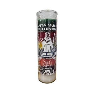 Santa Muerte 7 Potencias Veladora / Santa Muerte 7 Poderes Vela Ritual - Imagen 1 de 2
