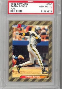 1992 Bowman Barry Bonds (Foil Card) (#590) PSA10 PSA (No Offers) - Bild 1 von 1