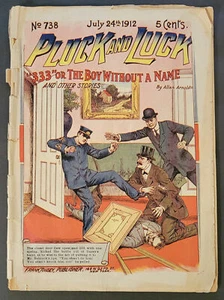 PLUCK AND LUCK Stories of Adventure #734 July 24, 1912; Nickel Weekly - Picture 1 of 4
