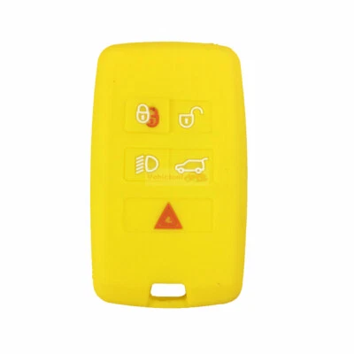 Fit Land Rover Range Rover Defender 5 Button Remote Key Fob Silicone Case Cover - Image 1 of 4