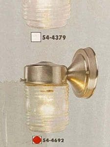 Hardware House -54-4692- Jelly Jar - Outdoor Wall Mount-Satin Nickel Finish - Picture 1 of 4