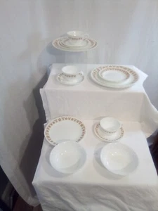 Vintage Corelle Dishes BUTTERFLY GOLD 19 pc Dinnerware Set . See description - Picture 1 of 12