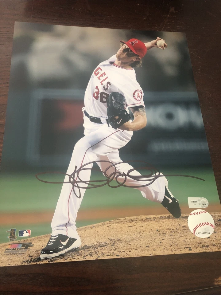 Foto autografiada 8x10 de Jered Weaver de los Ángeles de MLB LA Foto 1 de 1