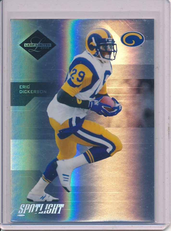 ERIC DICKERSON Rams 2005 Leaf Limited #114 Silver Spotlight NFL HOF #/D /50 - Image 1 of 1