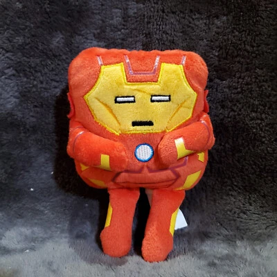 Marvel Avengers Iron Man Clip On Square Plush, 6" - Image 1 of 4