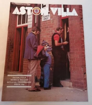 PROGRAMME - First Division Aston Villa Vs Middlesbrough Tues 5th April 1977 - Image 1 of 2