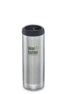 KLEAN KANTEEN STAINLESS STEEL INSULATED TKWIDE 473ML (16OZ) WITH CAFE CAP - Picture 1 of 2