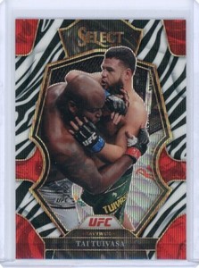 2023 Panini Select UFC TAI TUIVASA Zebra PRIZM SSP Case Hit
