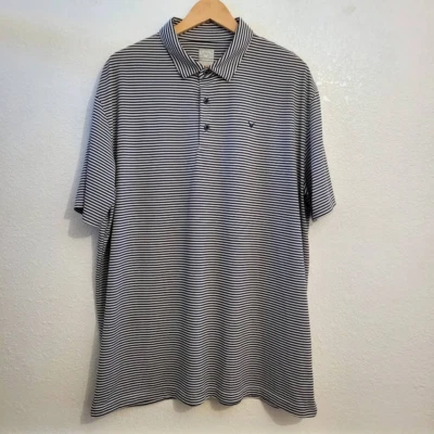 NWOT Callaway Opti-Dry Blue Striped  Men's Golf Polo Shirt: XL  - Image 1 of 4