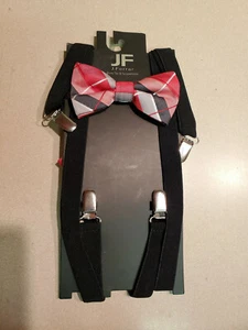 J. Ferrar Holiday Bow Tie & Suspender Set One Size (NEW) - Picture 1 of 5