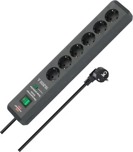 Brennenstuhl Secure-Tec Steckdosenleiste 6-fach mit Überspannungsschutz - Bild 1 von 6
