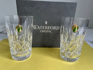 Waterford Kristall Lismore Schliff Paar 5" 12oz Hiball Tumbler Gläser unbenutzt 1. - Bild 1 von 12