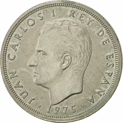 [#421730] Coin, Spain, Juan Carlos I, 5 Pesetas, 1976, AU(50-53), Copper-nickel, - Image 1 of 2